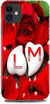 JUGGA Back Cover for APPLE iPhone 12, L LOVES M NAME,L NAME, M LETTER, ALPHABET,L LOVE M NAME