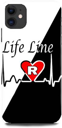 JUGGA Back Cover for APPLE iPhone 11, R, NAME, LETTER, ALPHABET, LIFELINE