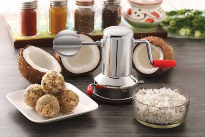 SWISS WONDER XII -493-Latest Stainless Steel Coconut Scraper with Vacuum Base Coconut Scraper