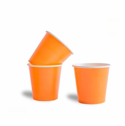 GRACE PAPER GLASS Pack of 500 Paper 240 ml Gold Quality Plain Multicolor Paper Glass Disposable for Party, Paper Cups for Hot & Cold Beverages 8 Oz - Multicolor