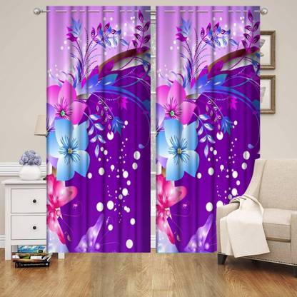 yashenterprises 213 cm (7 ft) Polyester Blackout Door Curtain (Pack Of 2)