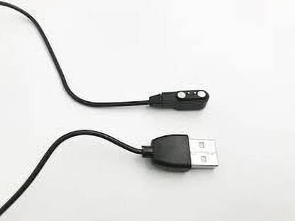 IMMUTABLE Magnetic Charging Cable 4 m Smart Watch Charger Magnetic 2 Pin, Watch Charger, W26 Plus Charger 44mm Adapter Length 45 cm Compatible with USB W26/W26 + Charging Cable, Smart Watch. (Charge Cable Only)