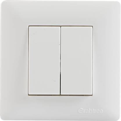 HAVELLS Crabtree Anti Viral Switch (Athena) Combo of 2 M Plate & 10 AX Switch 10 A One Way Electrical Switch