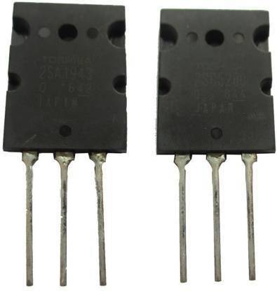 TRIFINITY 2SC5200 + 2SA1943 Power Transistor Complementary Pair NPN & PNP Bipolar (2 Pair) Electronic Components Electronic Hobby Kit