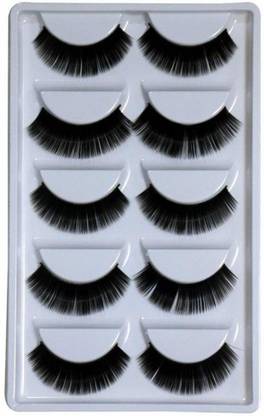 Tiny Deal False Eyelashes Soft Long Eye Lashes for Eye Makeup (5 Pairs) (Pack of 5)