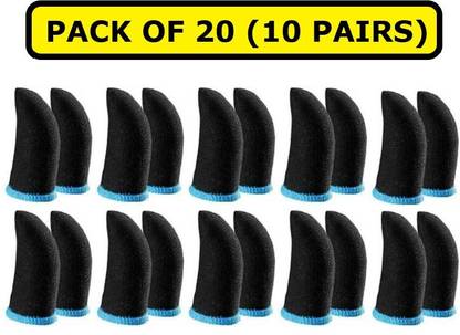 KeepMeSafe 10 Pairs of Finger Sleeves for Mobile Gaming (Sweat Proof) Finger Sleeve