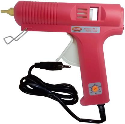 CHROME ME-151, 150 Watt Professional Hot Melt Glue Gun with Multi Temperature Control, Fast Melting & Glue Dispensing Glue Gun for 11.2 MM Glue Sticks Size + 6 Glue Sticks Adjustable Temperature Corded Glue Gun