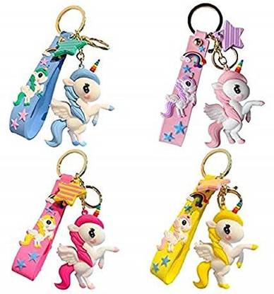Z-Plus Pack of 2 Unicorn Keychain Key Chain