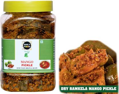 Daily Food Dry Ramkela Mango Pickle Aam Ka Achar Homemade Organic (400 grams) Mango Pickle