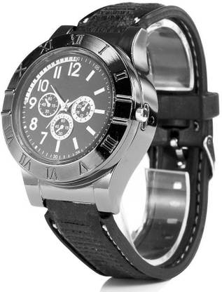 V Enterprises Pocket Size Lighter Watch_Brown Popular USB Watch Lighter Pocket Lighter