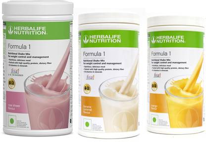 HERBALIFE NEW FORMULA 1 ROSE (500g)+ F1 BANANA (500g + F1 MANGO (500g) SET OF 3 PCS Plant-Based Protein