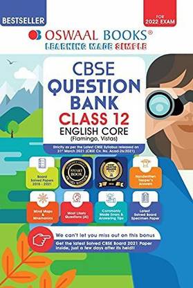 Oswaal CBSE Question Bank Class 12 English Core