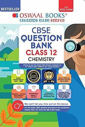 Oswaal CBSE Question Bank Class 12 Chemistry Book