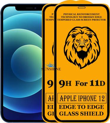 SUNSHINE Edge To Edge Tempered Glass for Apple Iphone 12