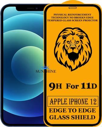 SUNSHINE Edge To Edge Tempered Glass for Apple Iphone 12