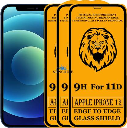 SUNSHINE Edge To Edge Tempered Glass for Apple Iphone 12