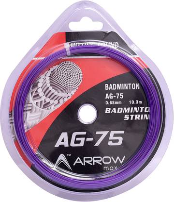 ArrowMax Badminton AG -75 String (0.68 mm, 10.3 Mtr) Color May Vary, 0.68 Badminton String - 10.3 m