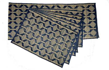 pratima mat industries Rectangular Pack of 6 Table Placemat
