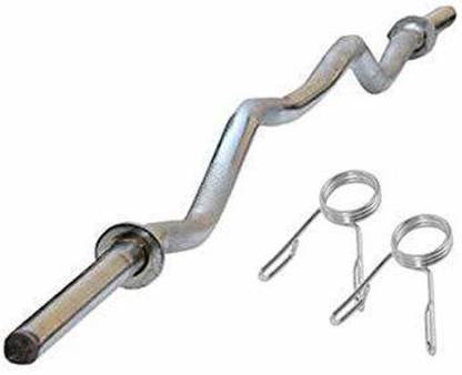 JMB Fitness Gym Weight Lifting Rod/Gym Rod (19MM, 3Ft Curl) Weight Lifting Bar