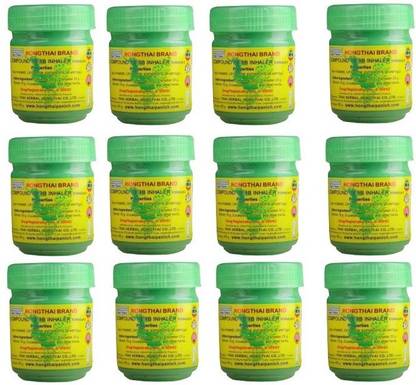 Hong Thai Compound Herb Inhaler Pack of 12 Inhaler
