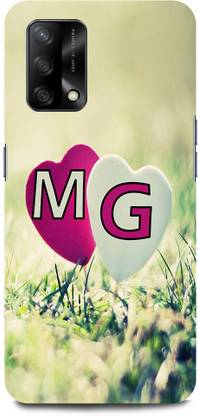 Dimora Back Cover for OPPO F19, CPH2219,M LOVES G NAME,M NAME, G LETTER, ALPHABET,M LOVE G NAME