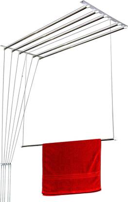 MyHome Products Steel Ceiling Cloth Dryer Stand MHP-ED-05-06 (5 Feet X 6 Pipes)