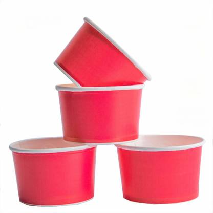 GRACE PAPER GLASS Pack of 500 Paper Gold Quality /Cups (100 ML) for ICE Cream, Rayta, Dahi/Curd, Gulab Jamun etc. || Wedding Events and Official use Cups, Regular Usage