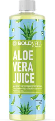 BOLDVEDA Natural Aloe Vera Juice with No Sugar No Preservatives - Boost Immunity and Digestion