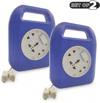 NHR 3 Pin Extension Cord Flex Box With Master Switch 250 V 3.5 m Power Cord(set of 2) 6 A Three Pin Socket