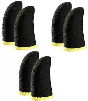 GURU JI Finger PubG Sleeve Trigger Game Controller 2 Pair Finger Sleeve Pack of 6 Finger Sleeve