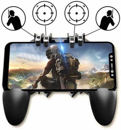 Garland 100% Good quality Game Controller for PUBG Triggers Free Fire Key Button Joystick Gamepad L1 R1 Trigger Phone Controller Gamepad, [Upgraded Version/Six-Finger Operation] Shooter Sensitive and Aim Controller Joysticks  Gaming Accessory Kit