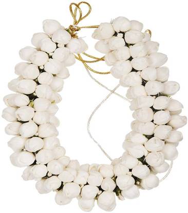 SP GLOBAL Gajra (Pack of 1) Mogra Fragrance Artificial Hair Juda Gajra Hair Accessory Set(White) Hair Accessory Set Bun