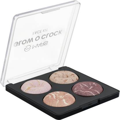 MARS 4 Color Glow O Clock Blusher & Highlighter Kit, Multicolor (FP02-02)