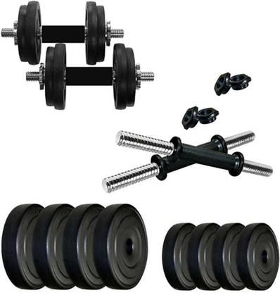 MVP 10 kg 10 kg pvc dumbell set Home Gym Combo
