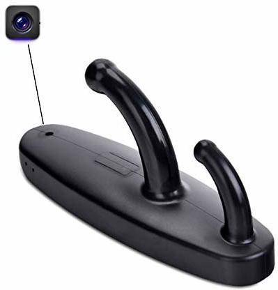 Smars Cloth Hook Spy Hidden Camera Motion Detection Spy Video Camera SD Card Support, Security Camera