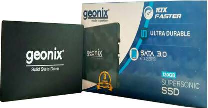 GEONIX Ultra Durable 120 GB Desktop, Laptop Black SATA III Internal Solid State Drive (SSD) (SUPERSONIC 120)