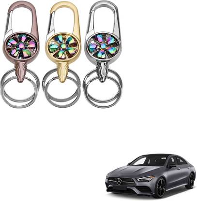 SEMAPHORE Rotating Spinner Design Metal Key Ring for Honda Civic Key Chain