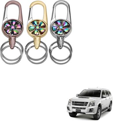 SEMAPHORE Metal Spinner Rotating Design Key Ring For Porsche Macan Key Chain