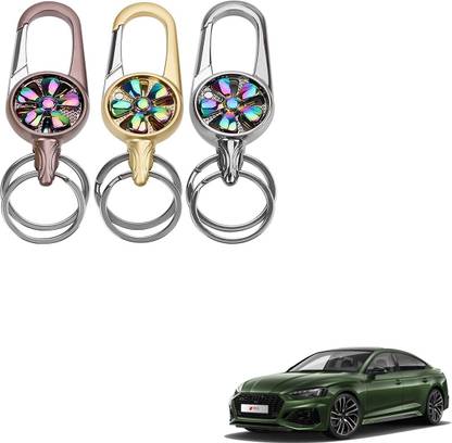 SEMAPHORE Rotating Spinner Design Metal Key Ring for Fiat 500 Key Chain