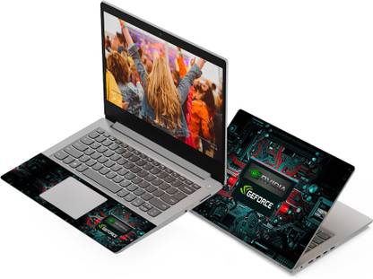 Anweshas Nvidia Geforce Circuit Full Panel Laptop Skins Upto 15.6 inch - No Residue, Bubble Free - Removable HD Quality Printed Vinyl/Sticker/Cover Compatible Fo Self Adhesive Vinyl Laptop Skin Compatible for 15.6 inch