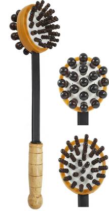 BROLAVIYA Double-sided Knock Hammer Wooden Massage Stick Used for Forearm, Hand, Leg Muscle and Fascia Massage and to Relieve Muscle Pain Wooden Massage Stick Massager