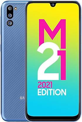 SAMSUNG Galaxy M21 2021 Edition (Arctic Blue, 64 GB)