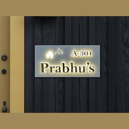 Noble Glass Plain, Prabhu's Name Plate