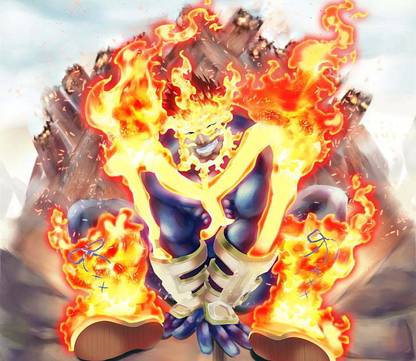 Anime My Hero Academia Endeavor Boku No Hero Academia Enji Todoroki Matte Finish Poster Paper Print