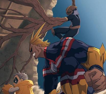 Anime My Hero Academia All Might Shinji Nishiya Matte Finish Poster Paper Print