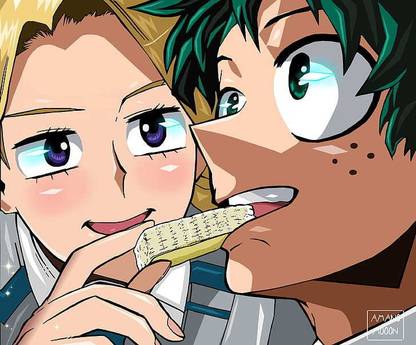 Anime My Hero Academia Izuku Midoriya Yuga Aoyama Matte Finish Poster Paper Print