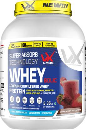 VX LABS WHEY BOLIC 100% MICROFILTERED WHEY PROTEIN Whey Protein