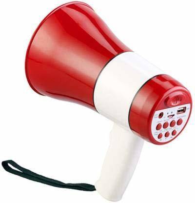 REALON Wireless Bluetooth Megaphone Bullhorn Siren/ Speaker with Inbuilt Mic Best Megaphone Speaker for Annoucement Indoor, Outdoor PA System