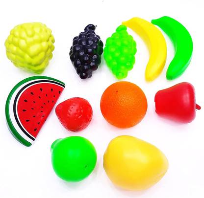 EVAN Fruit Set for Kids 11 Pieces. Let Your Child Learn About Different Fruits and Recognize Them