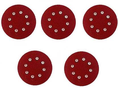 GADGET DEALS 50pc Round Sand Paper Sanding Disc for Orbital Sander 5-Inch - P40 , P60, P80, P100 , P120 Emery Sand Paper Emery Sandpaper